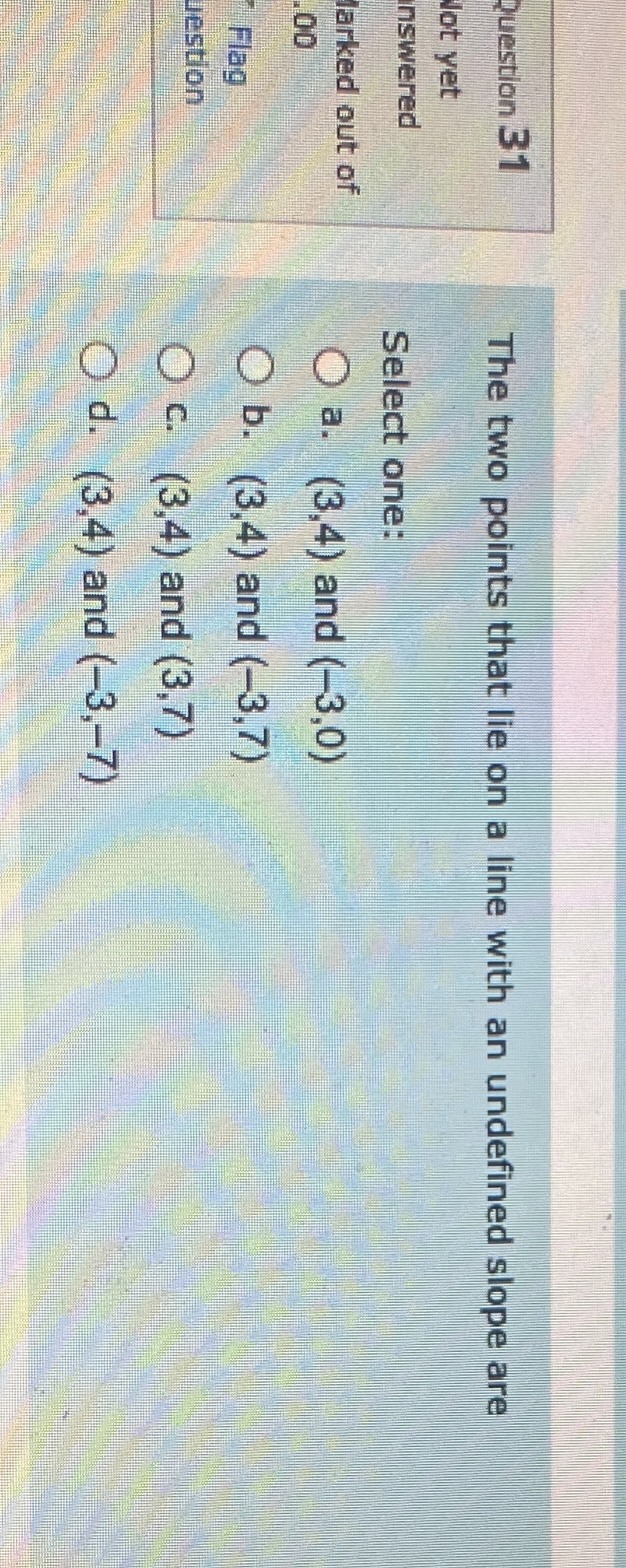 Please help TIME IS LIMITEDDDDD Question 31 The