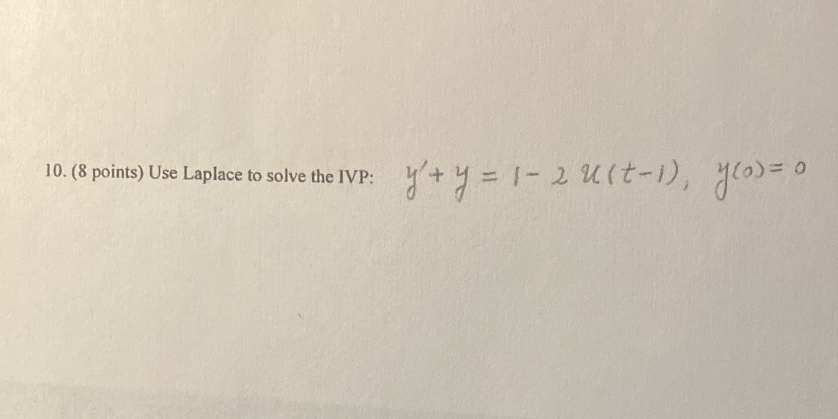 Please assist with solving the following