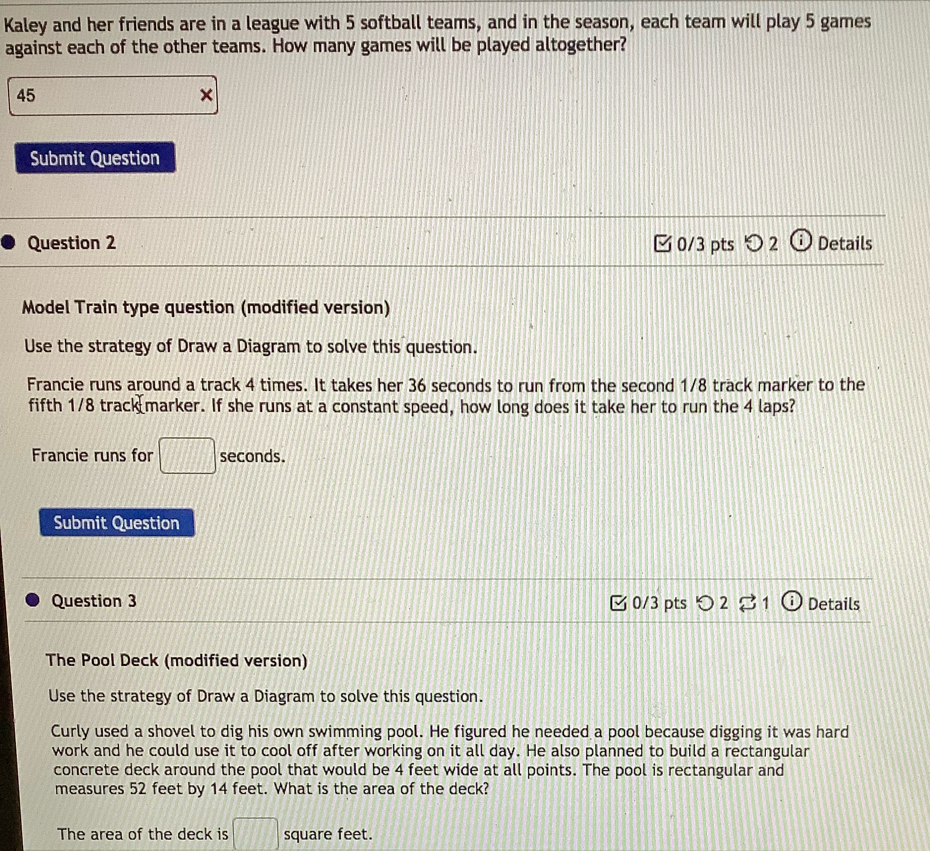 Please answer these questions I cannot get the