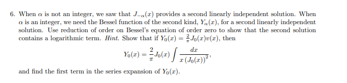6. When a is not an integer, we saw that Jem(x)