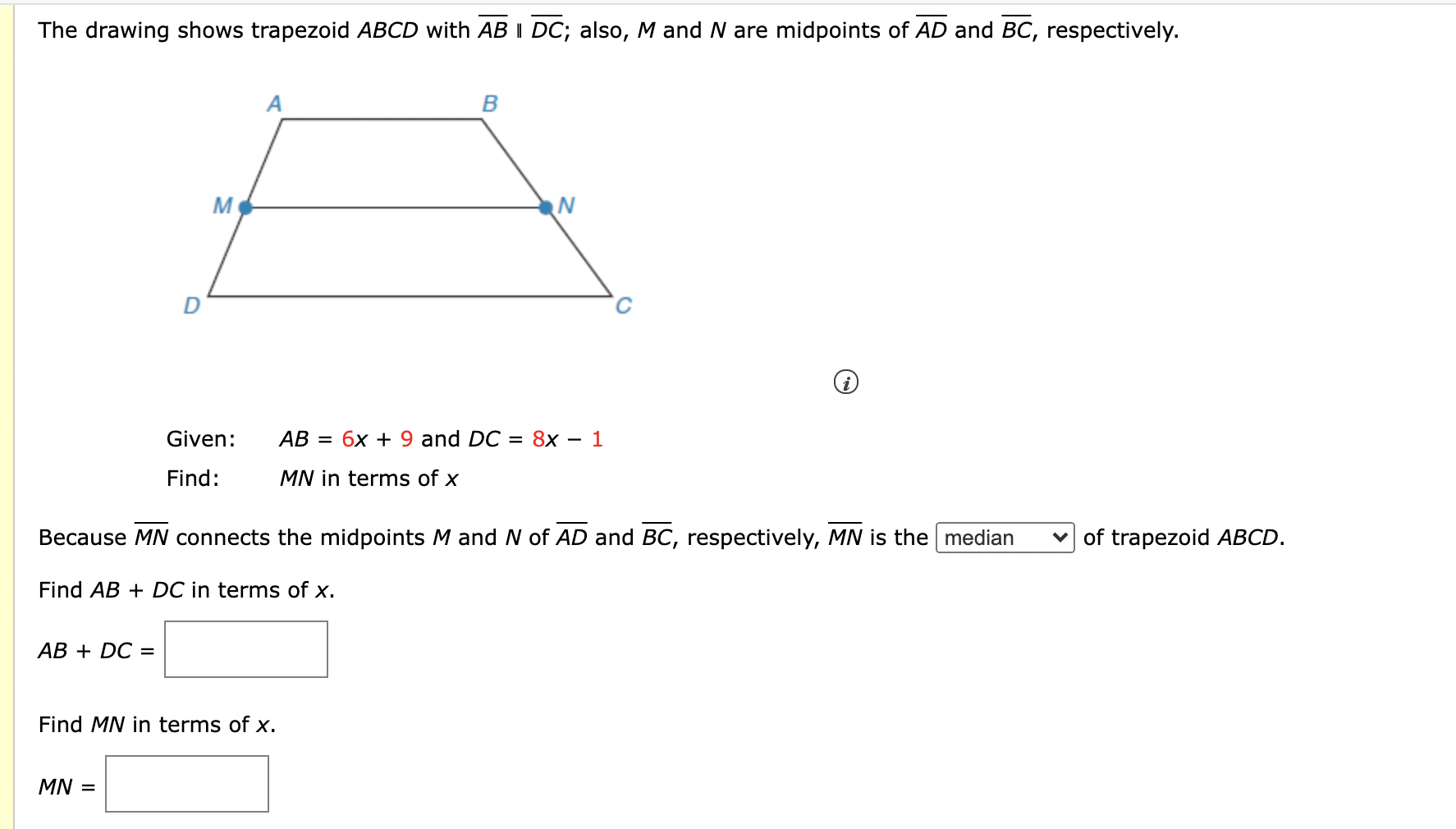 help me with my question. Find the measures (in