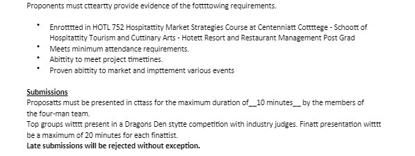 Proponents must ctteartty provide evidence of the