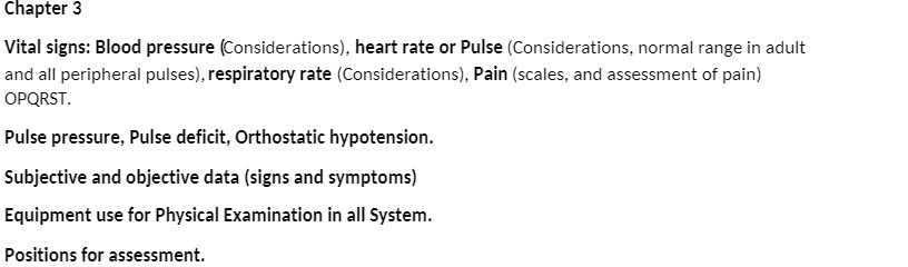Chapter 3 Vital signs: Blood pressure