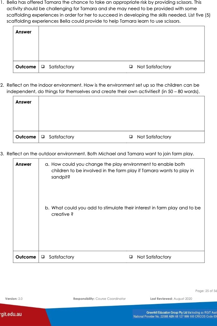 1. Bella has offered Tamara the chance to take an