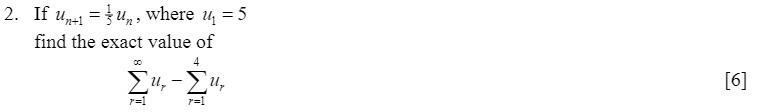2. If Unti = 3 up, where 1 =5 find the exact