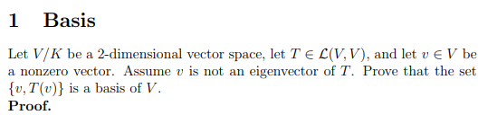 Please Explain in Details. Thank You 1 Basis Let