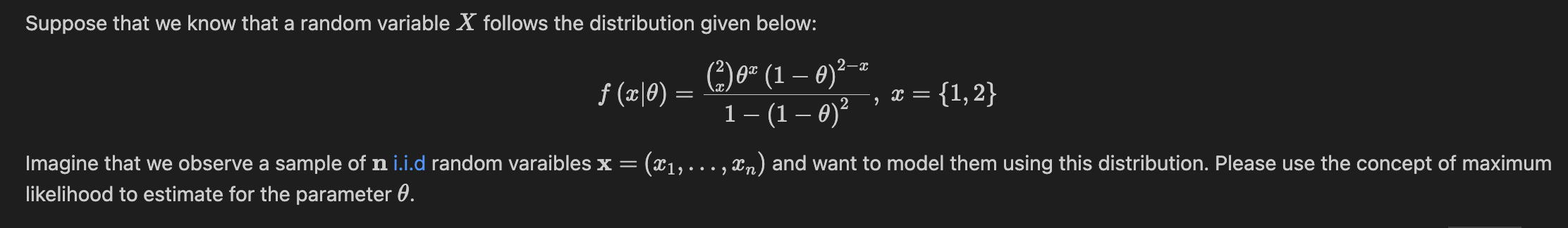 Suppose that we know that a random variable X