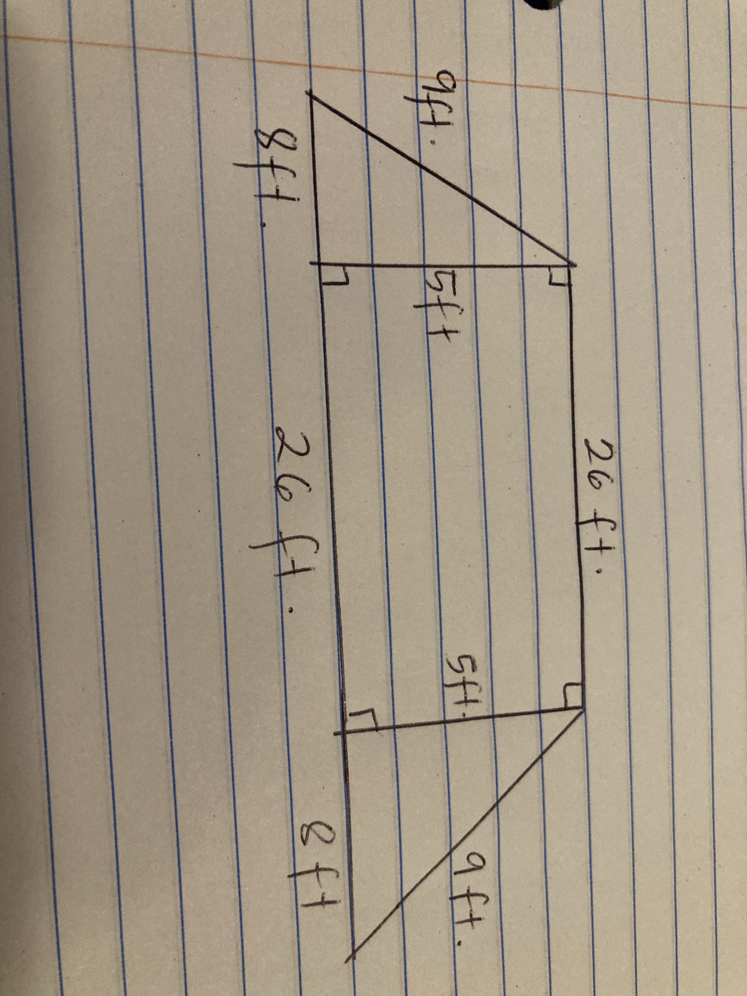 Find the perimeter and area of the figure