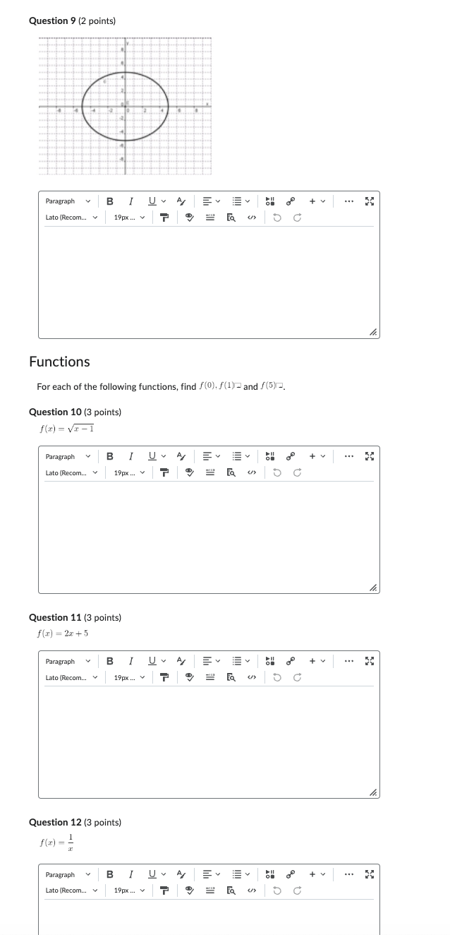 Domain and Range State the domain and range of