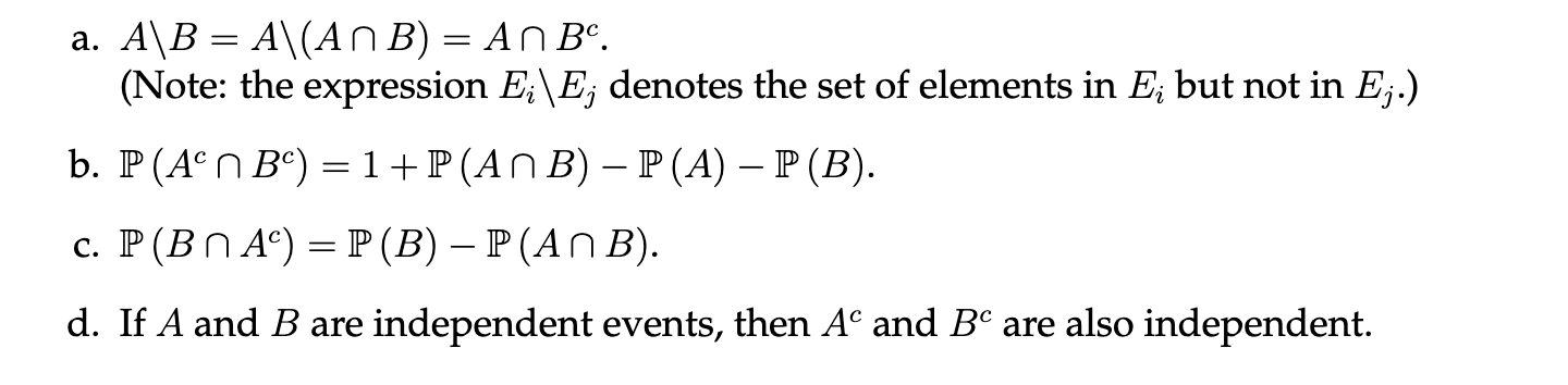 Prove the following statement: a. A\\ B = A\\(An