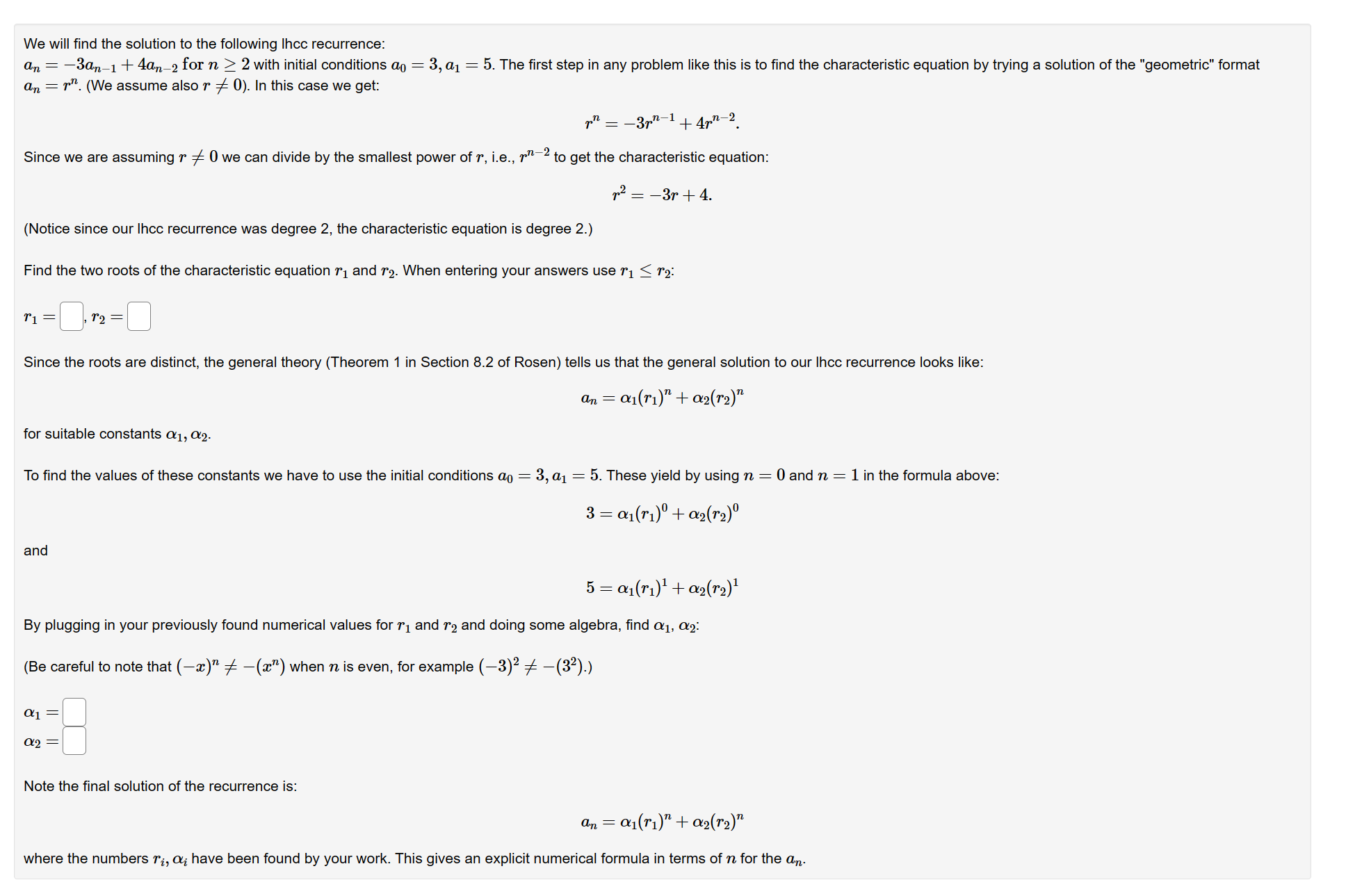 Please make sure the answers are clear and in