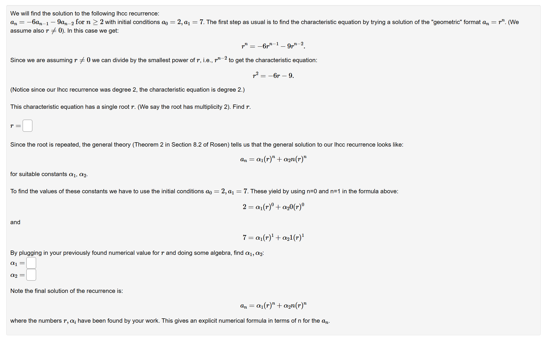 Please make sure the answers are clear and in