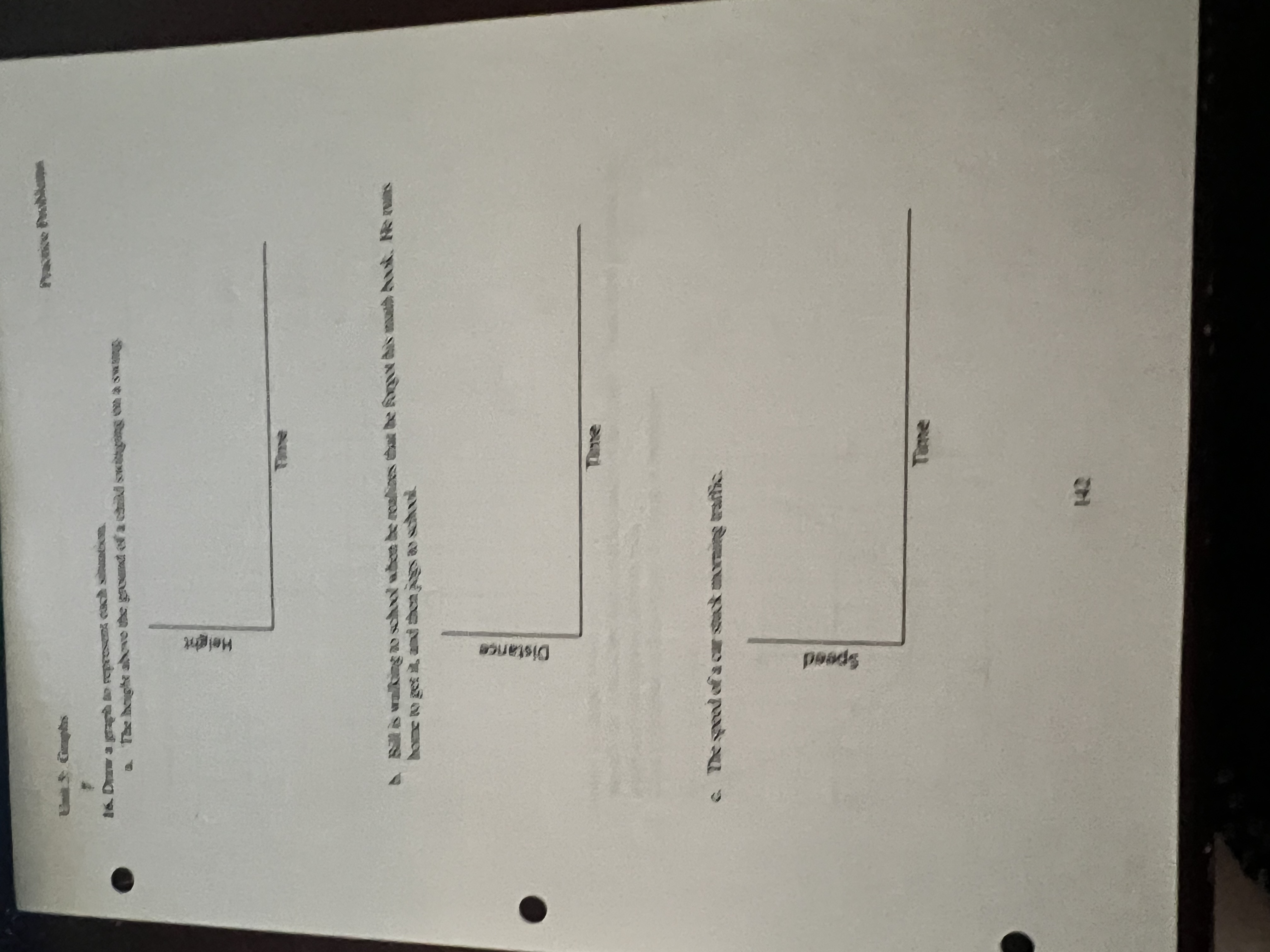 Practice Problems Unit 5: Graphs Applications 8.