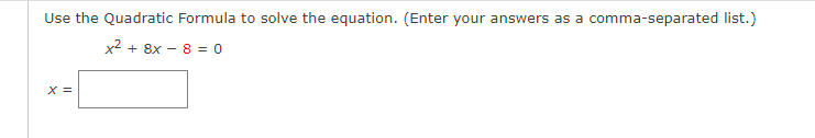 Solve the equation by extracting the square