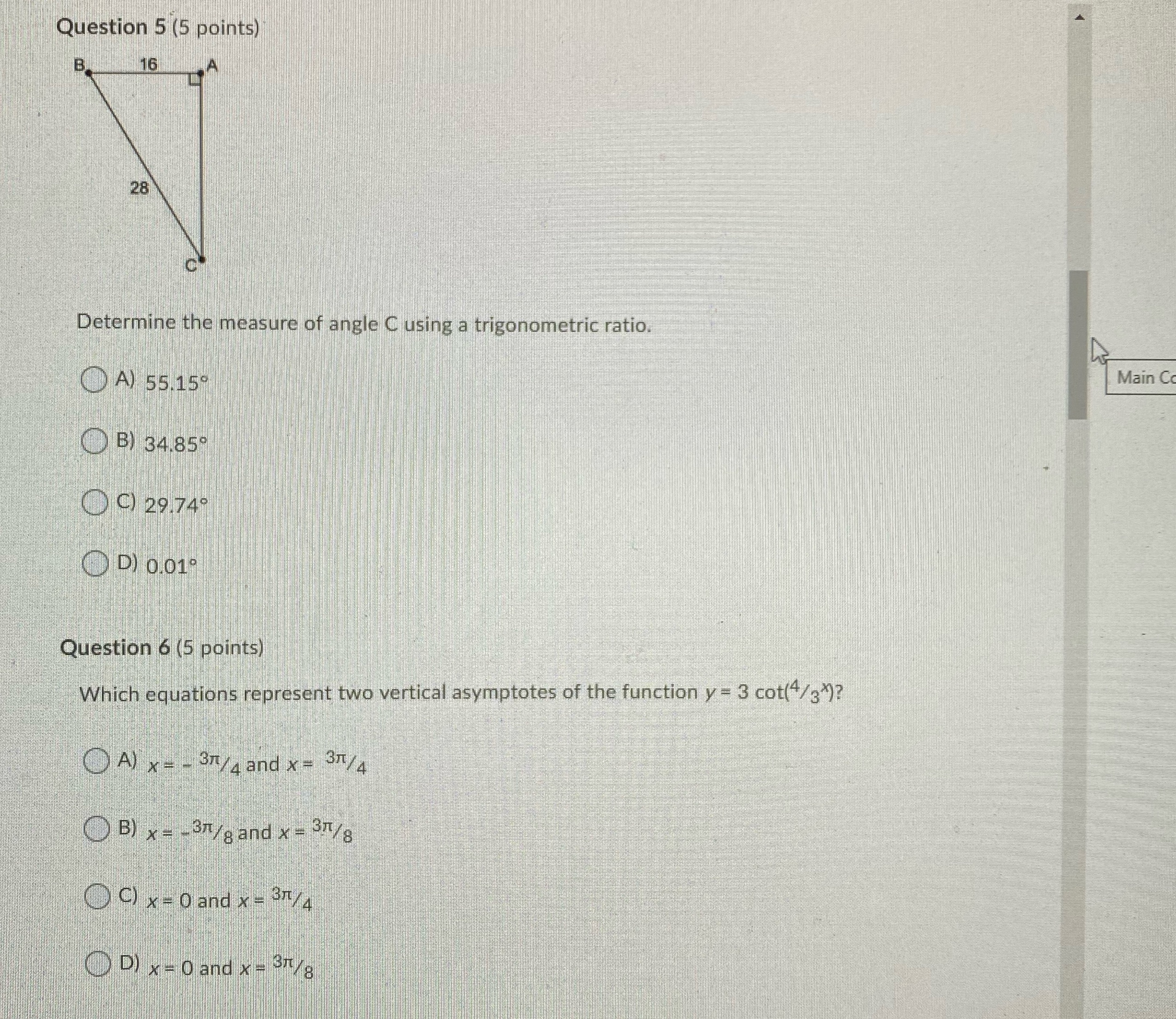 What is the correct answer for Q5 and Q6?