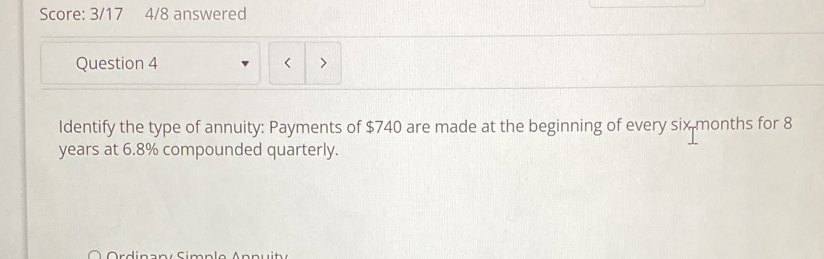 Business math ... please what Annuity is this