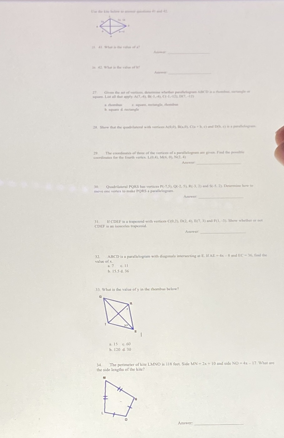 25-34 please and thank you 25. 41. What is the