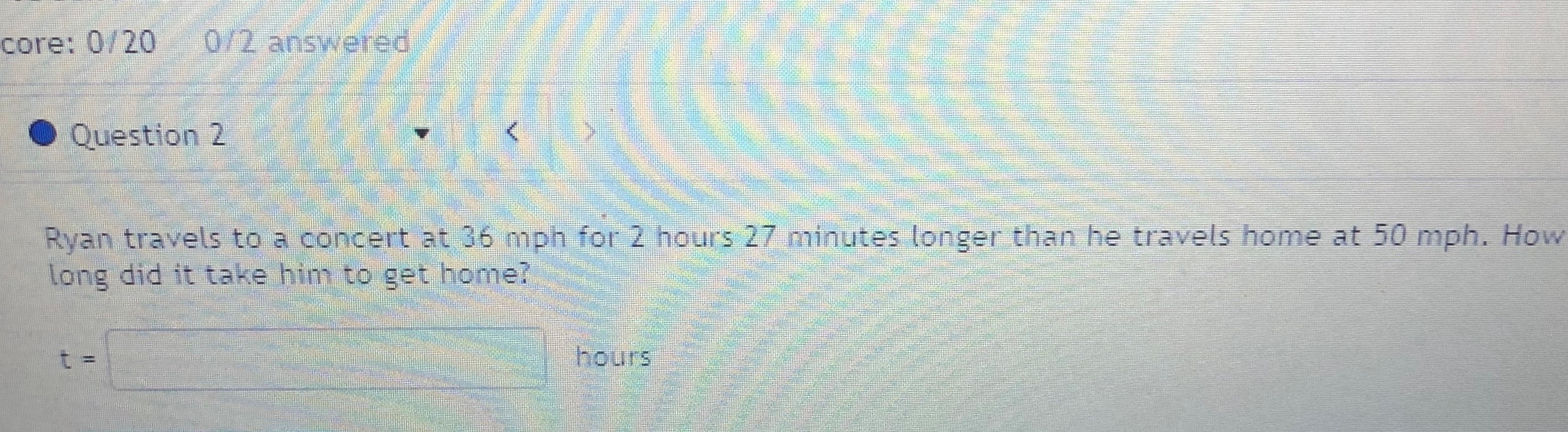 Question 2. Thank you core: 0/20 0/2 answered