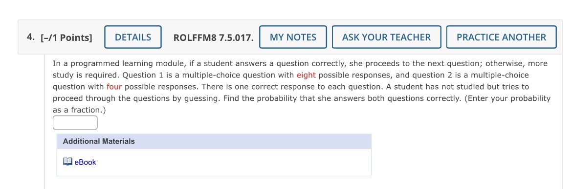 4. [11 Points] DETAILS ROLFFMB 7.5.017. MY NOTES