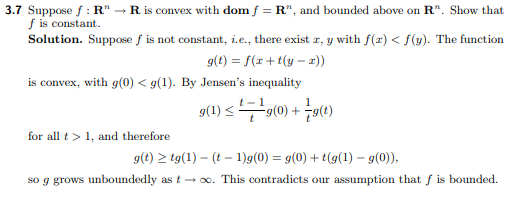 3.7 Suppose f : R" - R is convex with dom f = R",