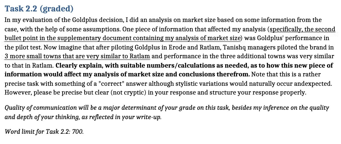 Task 2.2 (graded) In my evaluation of the