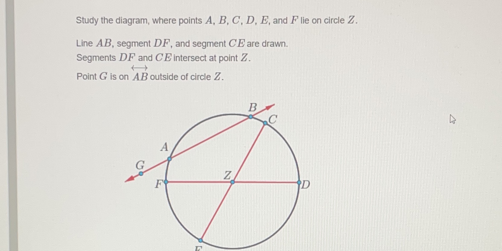 Which statement about the diagram is correct. AB