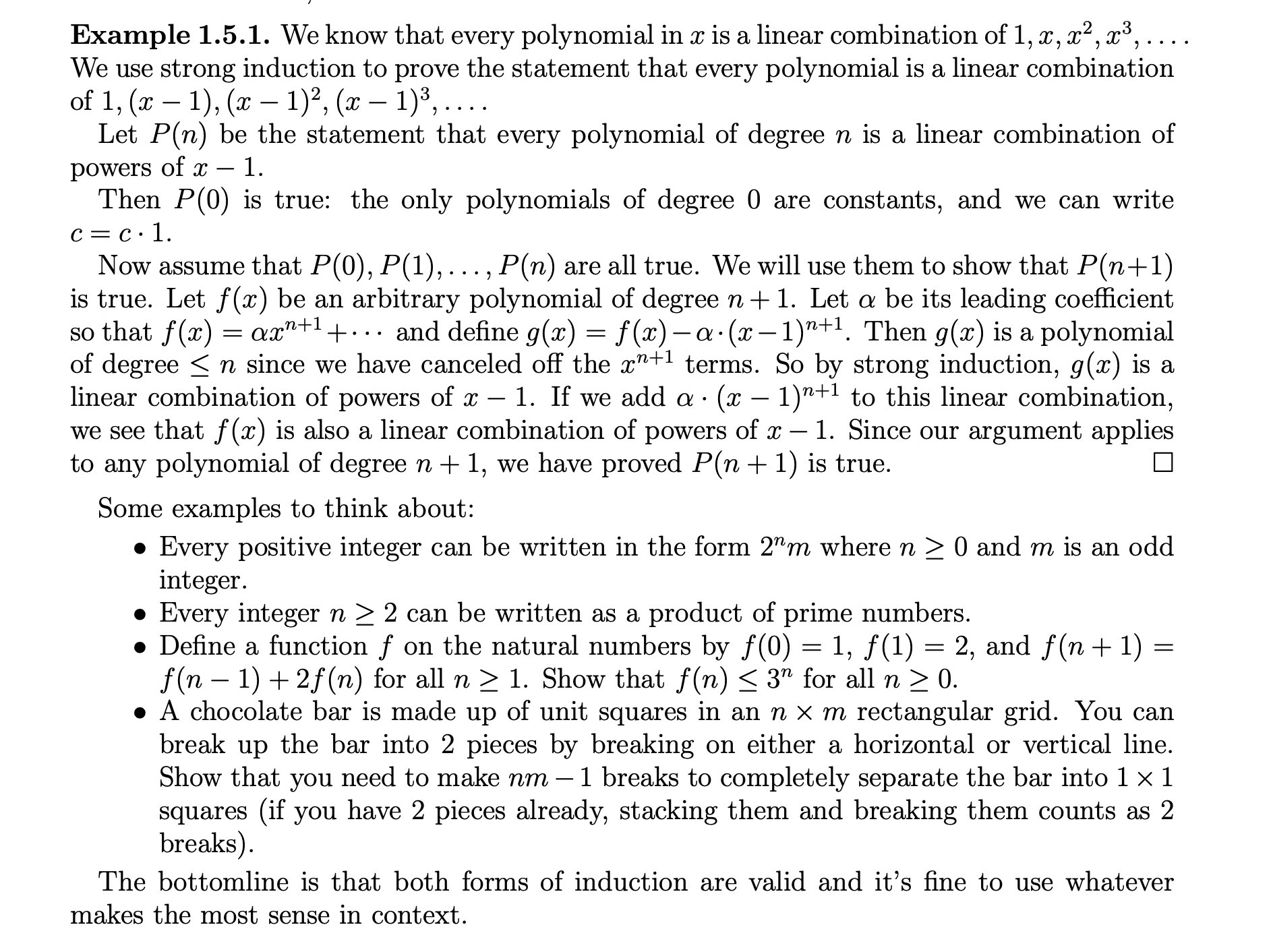 Example 1.5.1. We know that every polynomial in