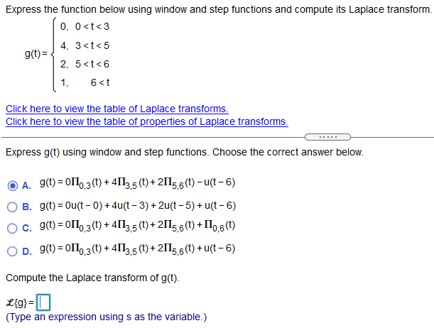 Express the function below using window and step