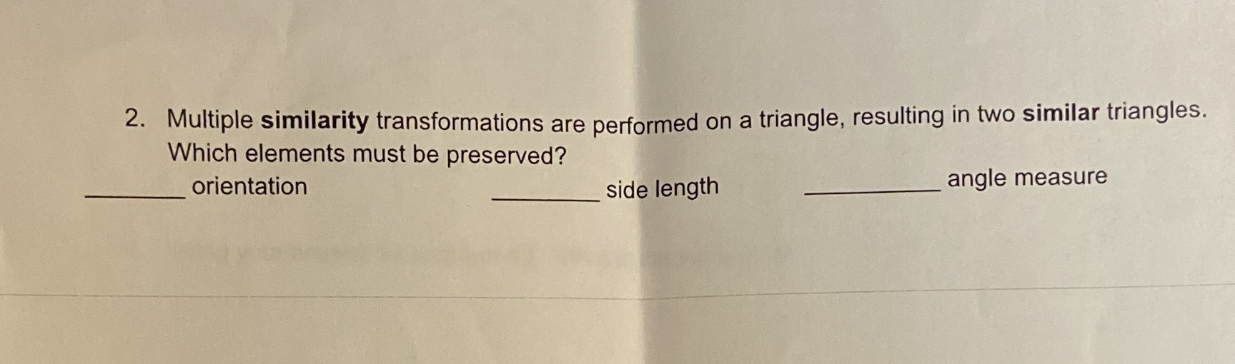 2. Multiple similarity transformations are