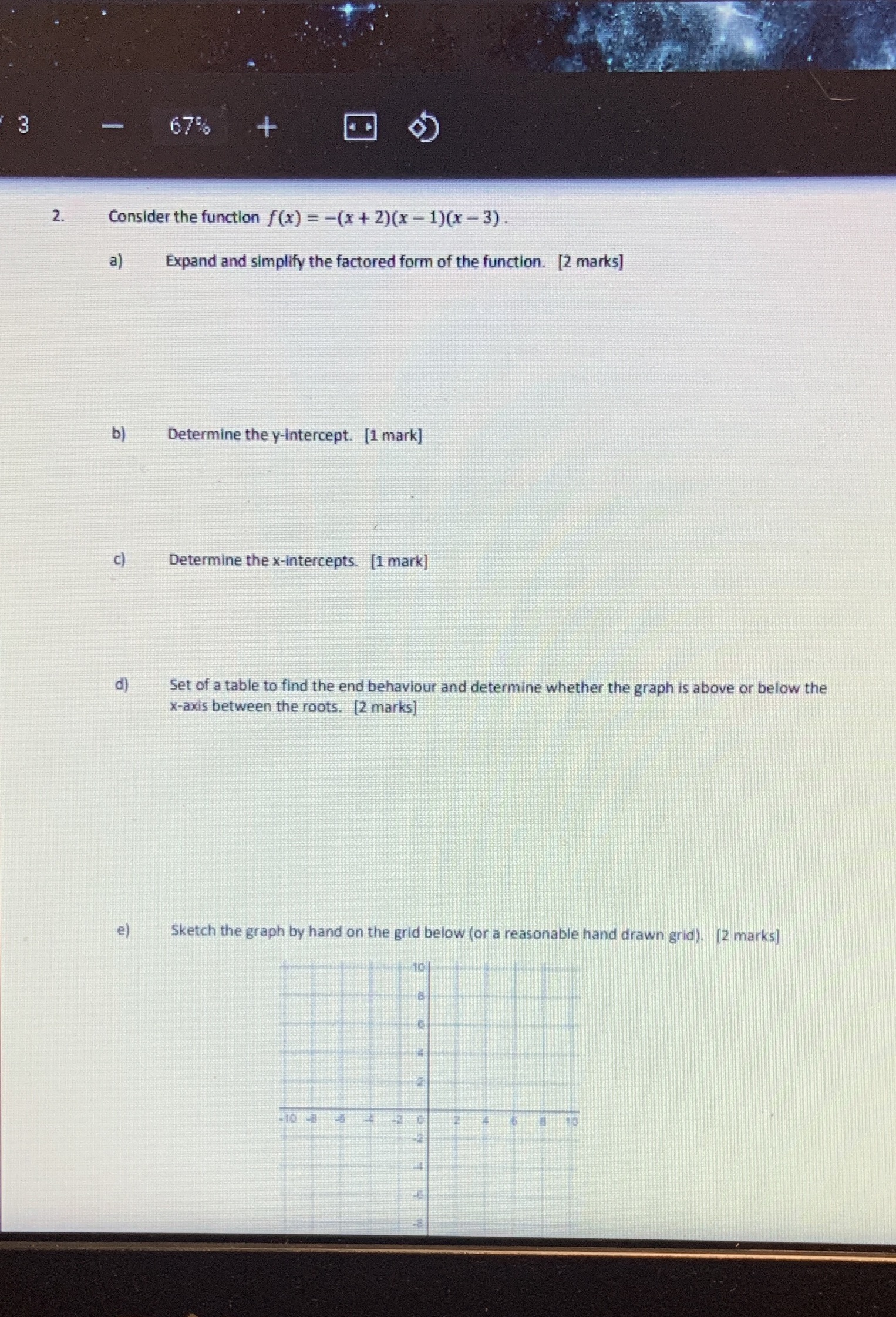 Consider the function {(1} 2 (x + 2H: 11(1 - 3).