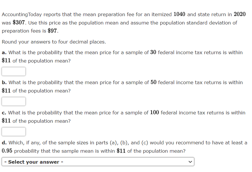 AccountingToday reports that the mean preparation