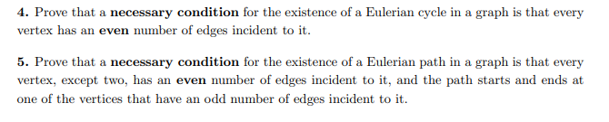 4. Prove that a necessary condition for the