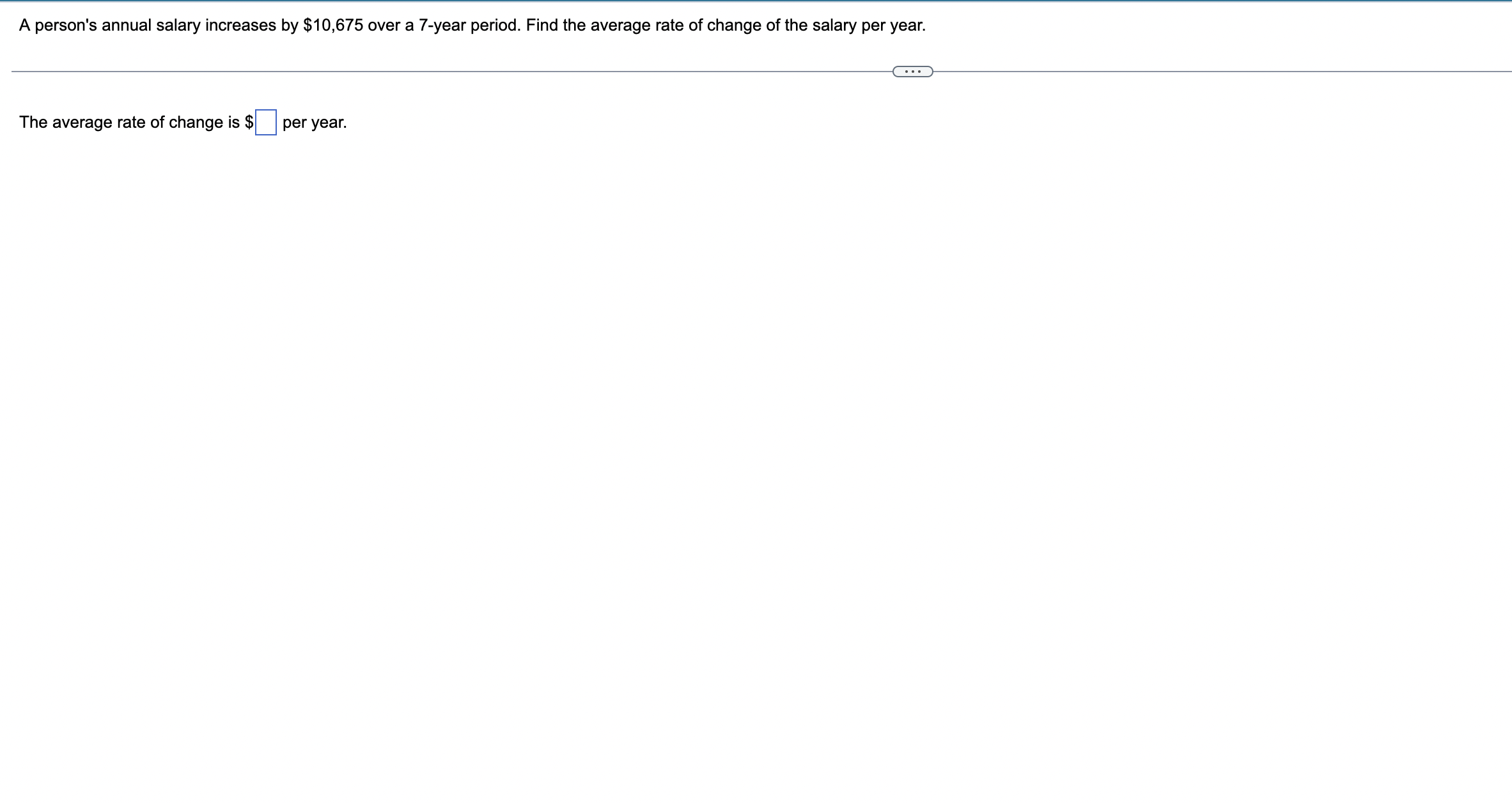 A person's annual salary increases by