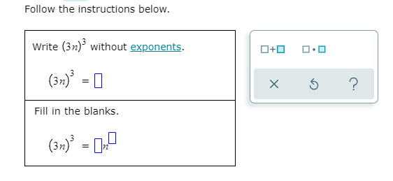 Follow the instructions below. Write (3m) without