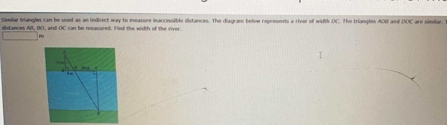 Help Similar triangles can be used as an indirect