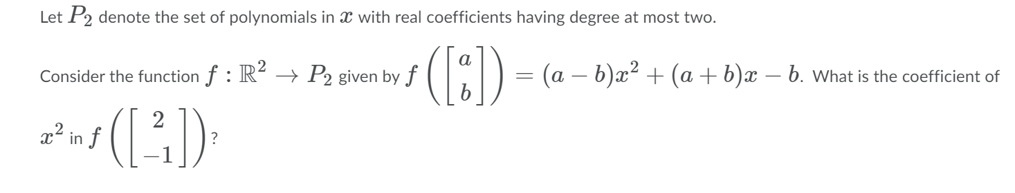 Let T 2 R2 > R2 be a linear transformation given
