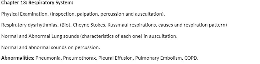 Chapter 13: Respiratory System: Physical