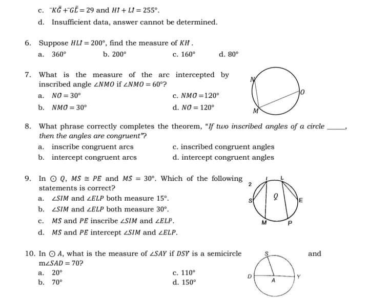 1. Which of the following illustrations do NOT