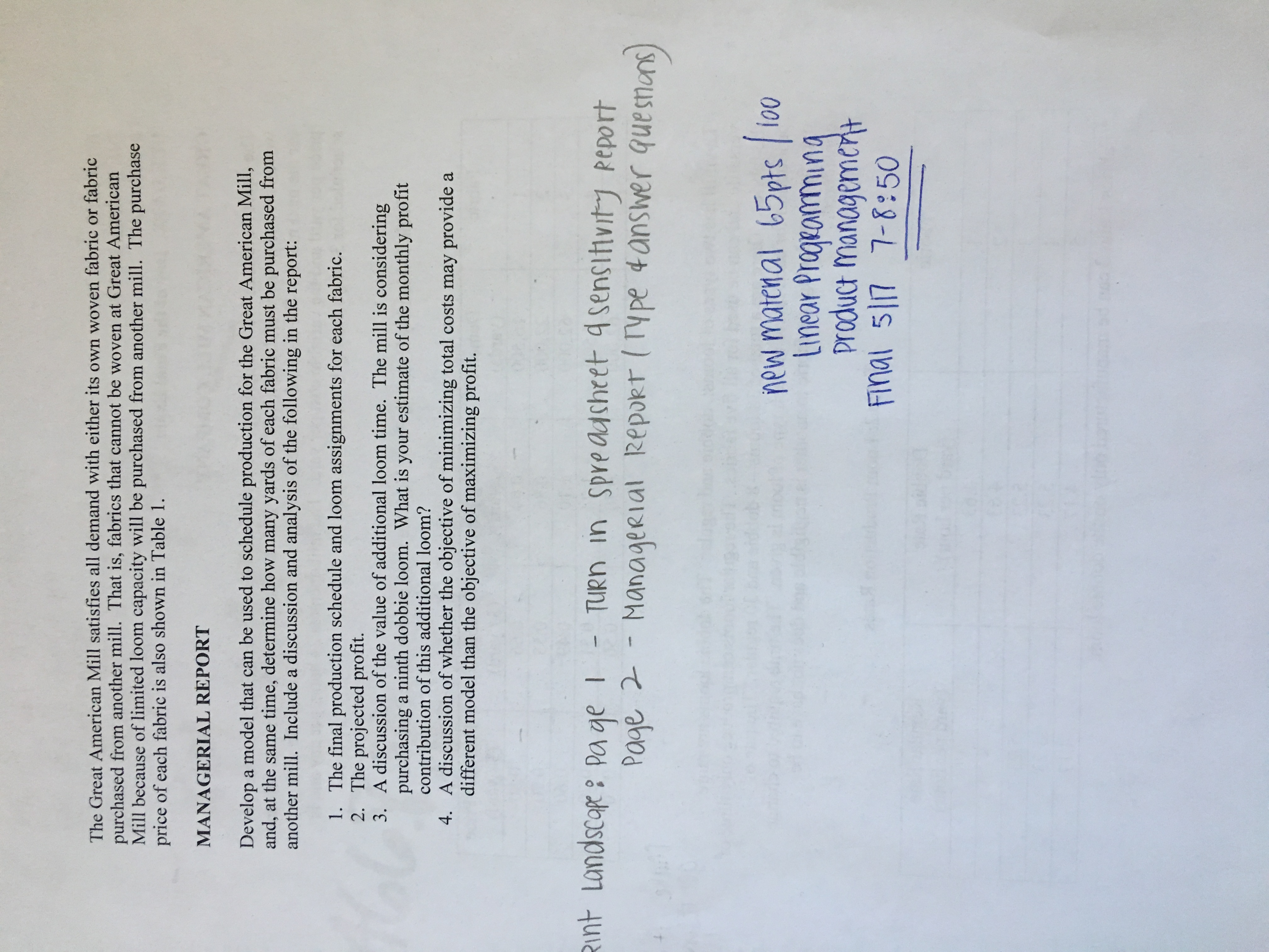 explanation on how to calculate all decision