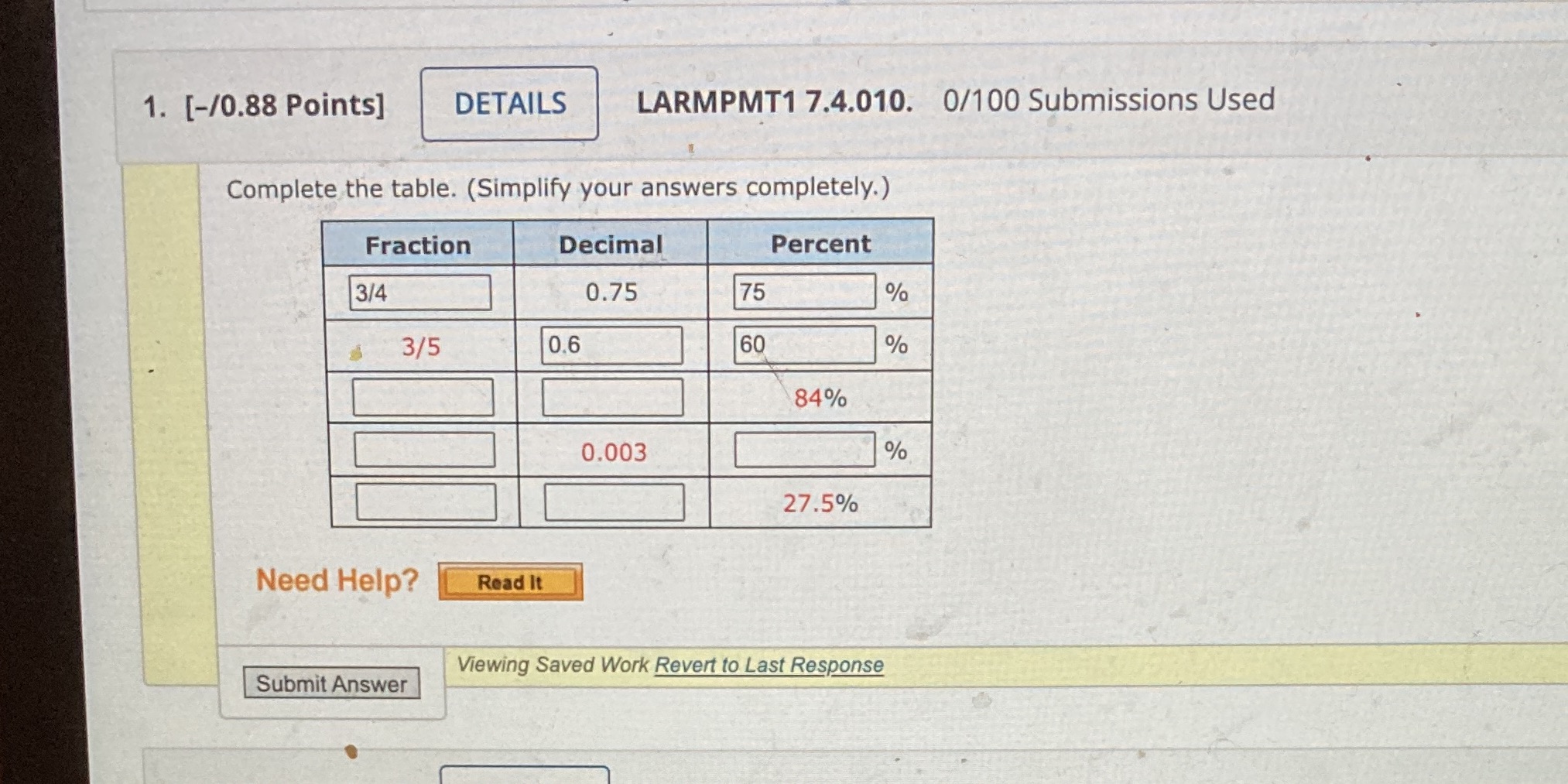 1. [-/0.88 Points] DETAILS LARMPMT1 7.4.010.
