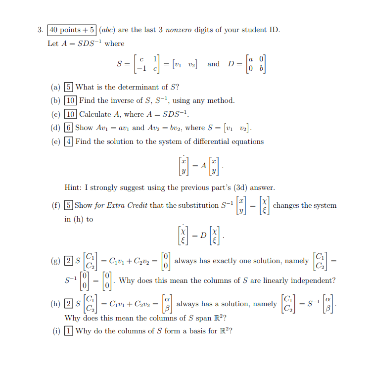 3. |40 points + 5 (abc) are the last 3 nonzero