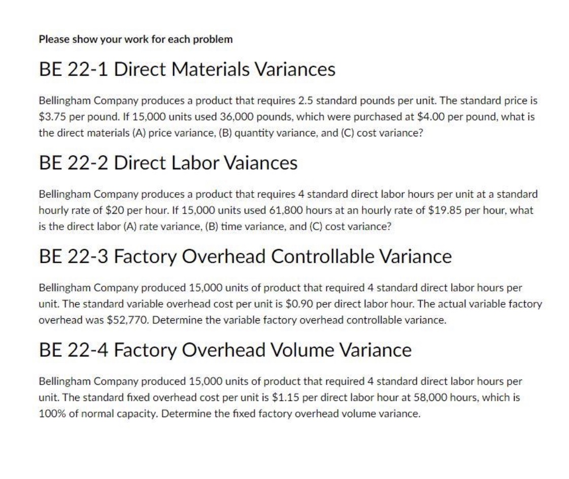 Acco3520 7.1 tareaBE 22-1: Direct materials