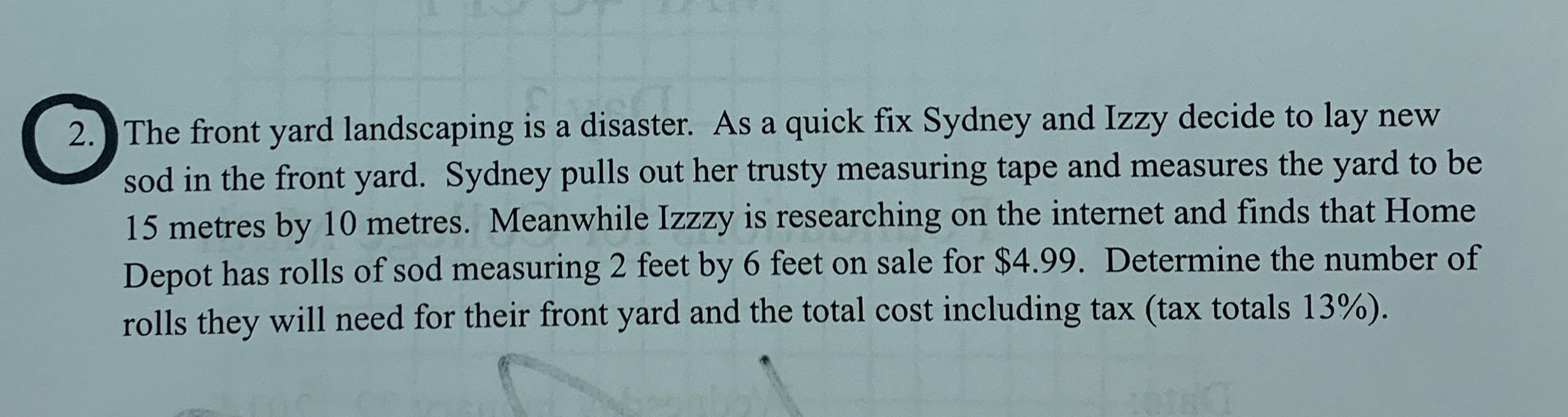 2 . The front yard landscaping is a disaster. As
