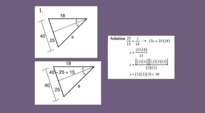 Directions: Solve the following, then put a