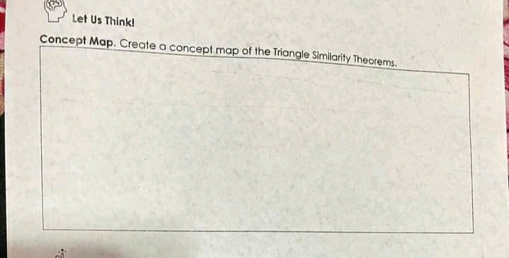 Let Us Think! Concept Map. Create a concept map