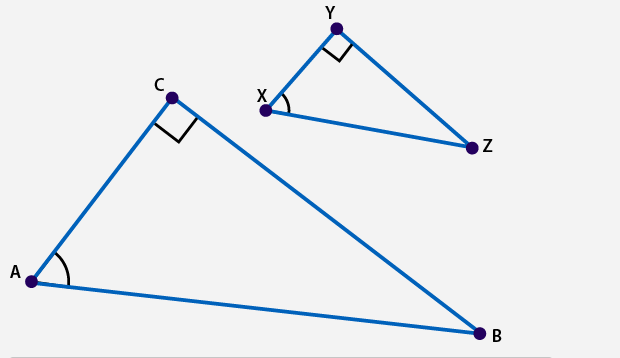 Triangle XYZ was dilated by a scale factor of 2