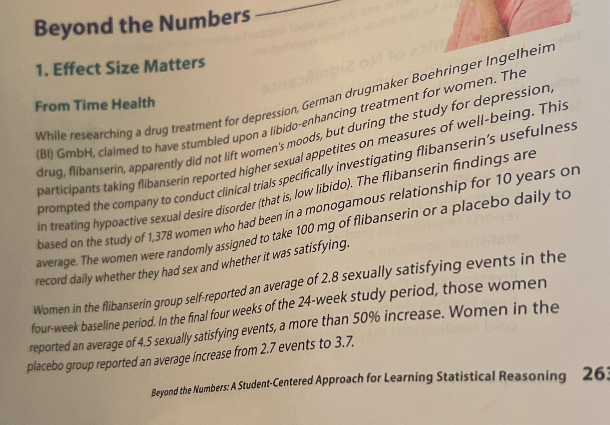 Beyond the Numbers 1. Effect Size Matters From
