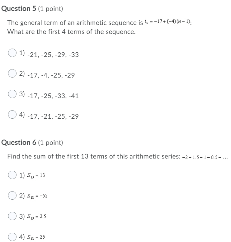 Question 1 (1 point) Which has a common