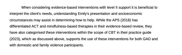 When considering evidence-based interventions