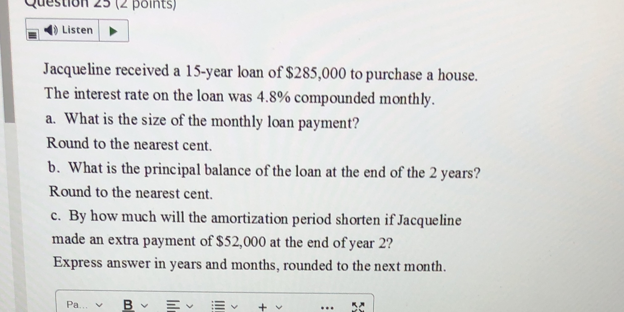 25. Can you teach me this? Question Zo (2 points)